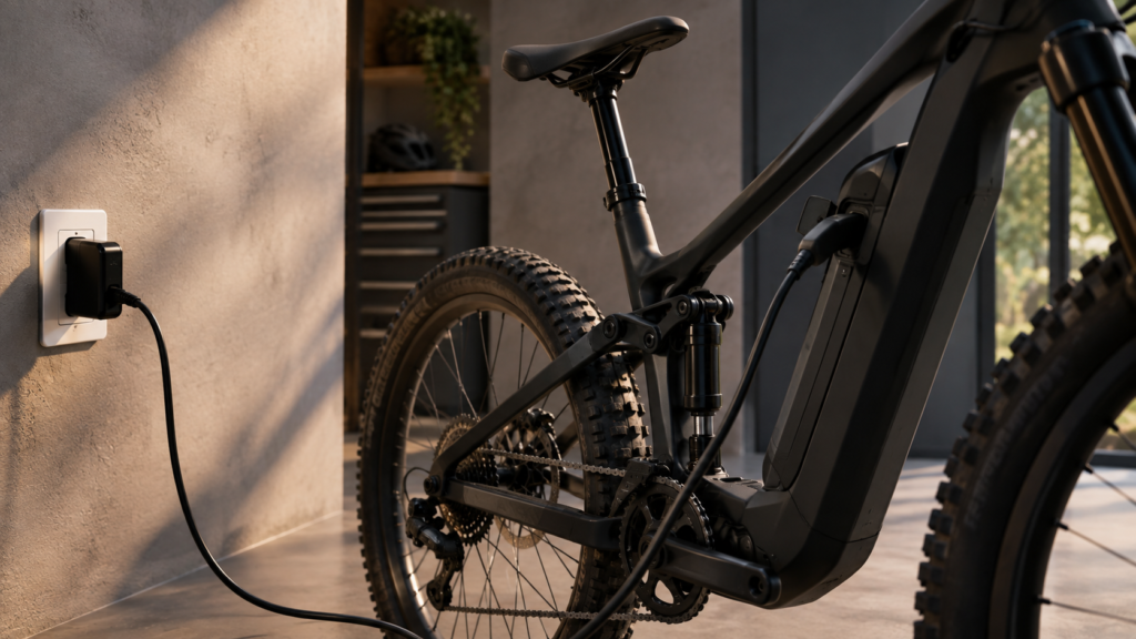 Gestão térmica e armazenamento da bateria da bicicleta elétrica